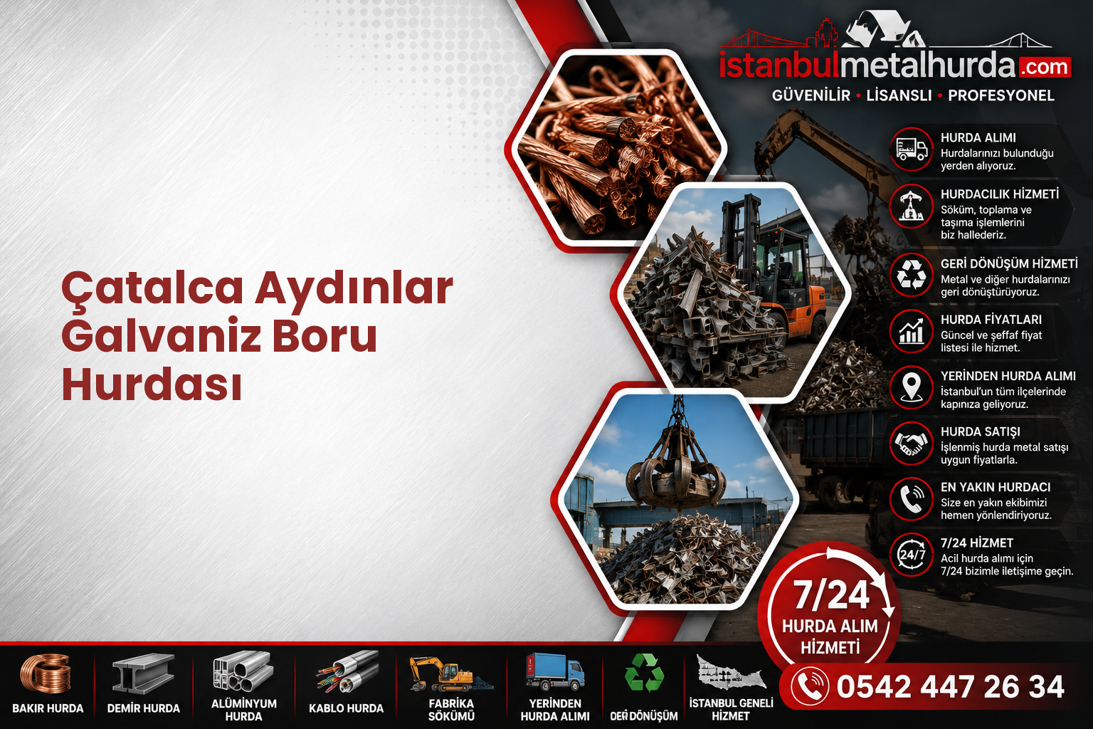Çatalca Aydınlar Galvaniz Boru Hurdası