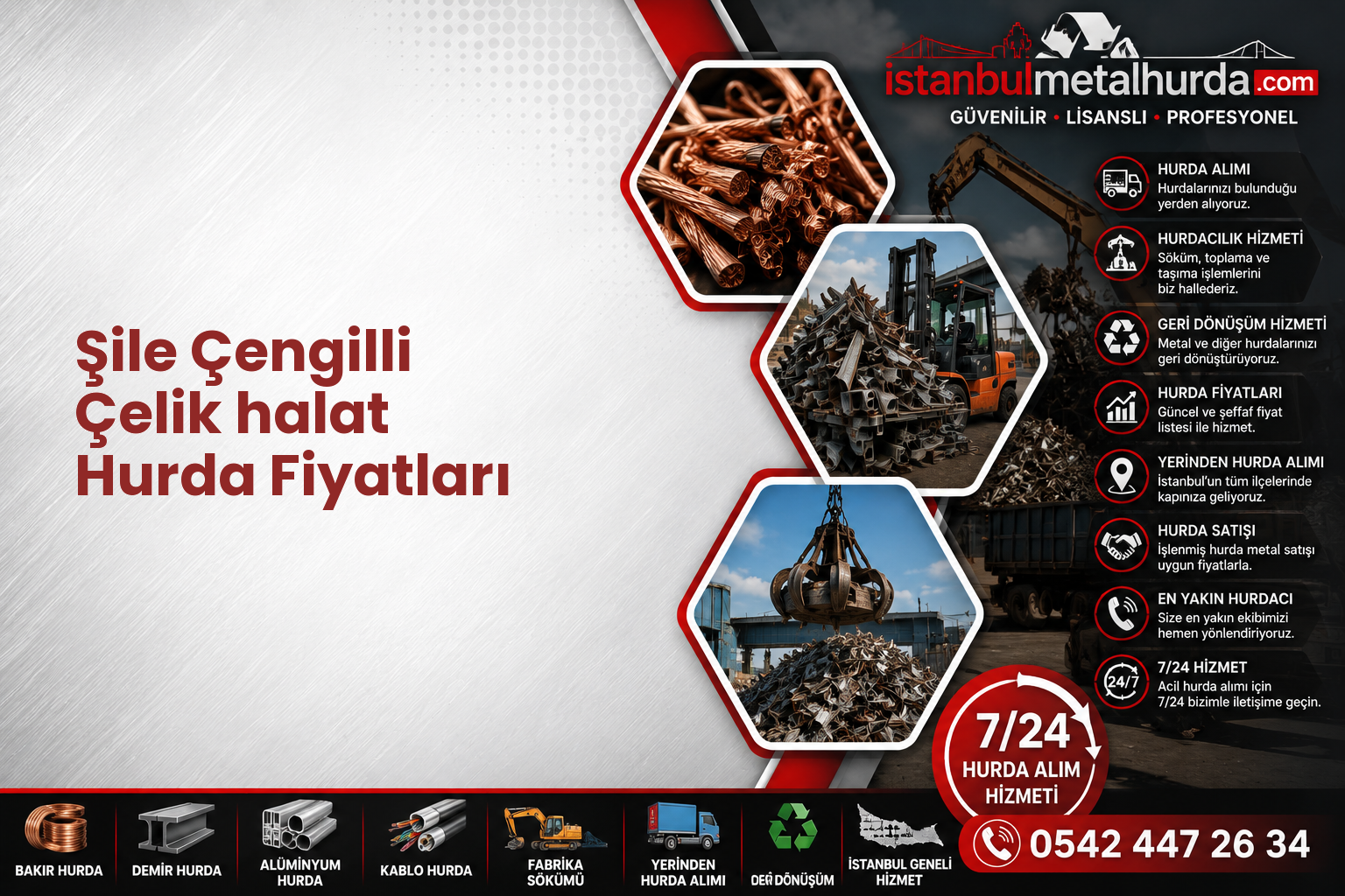 Şile Çengilli Çelik halat Hurda Fiyatları