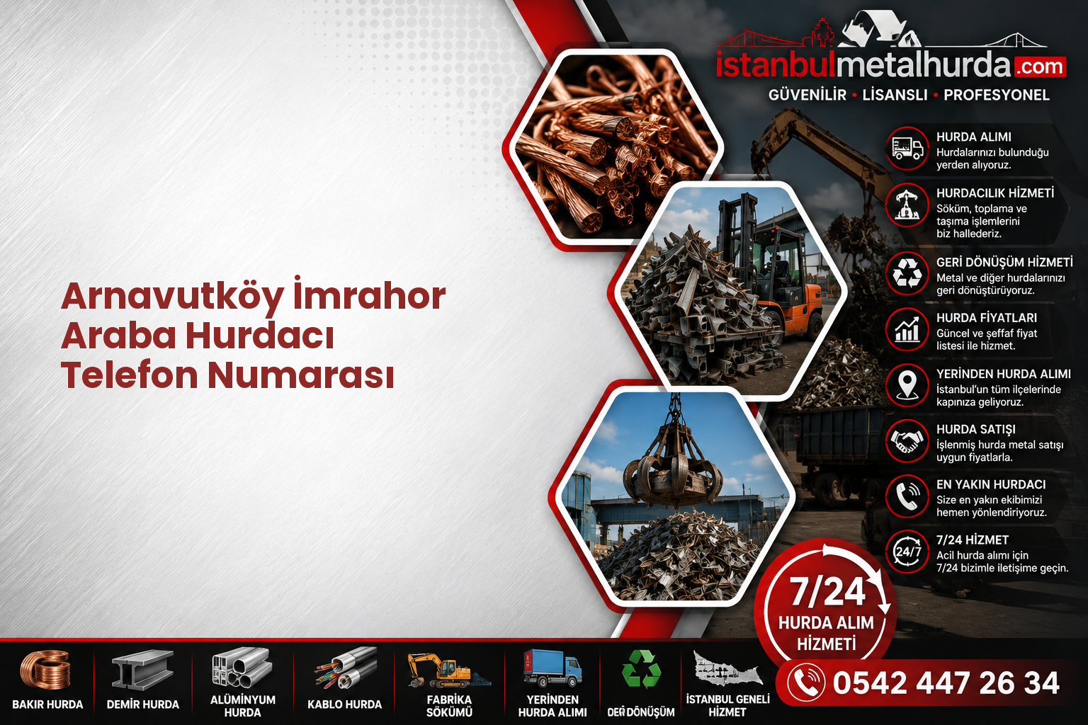Arnavutköy İmrahor Araba Hurdacı Telefon Numarası