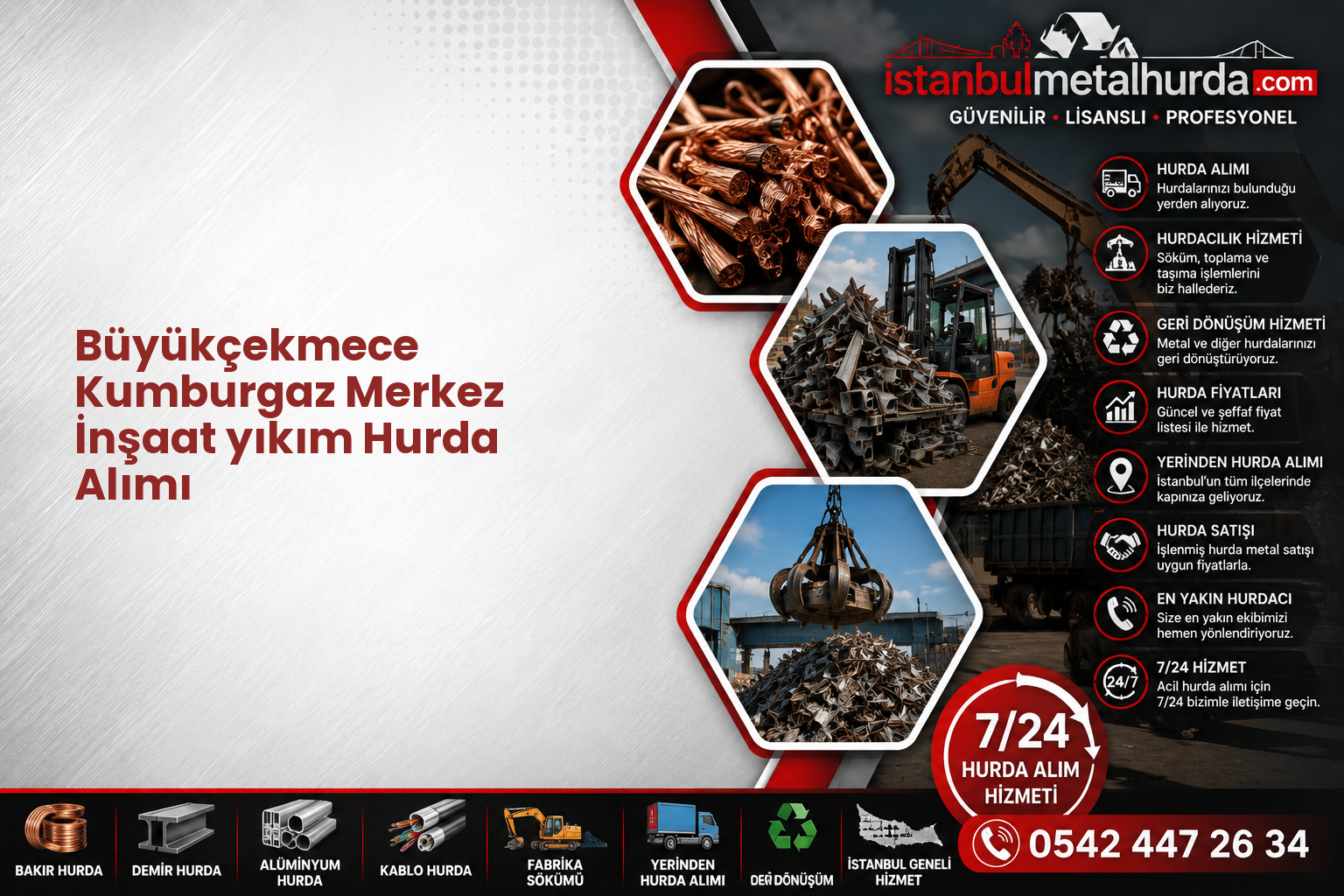 Büyükçekmece Kumburgaz Merkez İnşaat yıkım Hurda Alımı