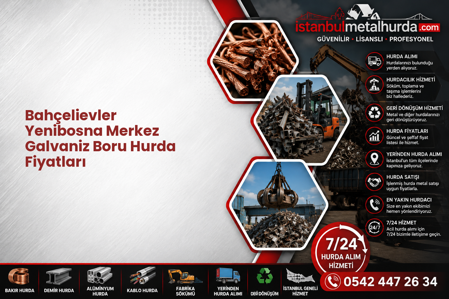 Bahçelievler Yenibosna Merkez Galvaniz Boru Hurda Fiyatları