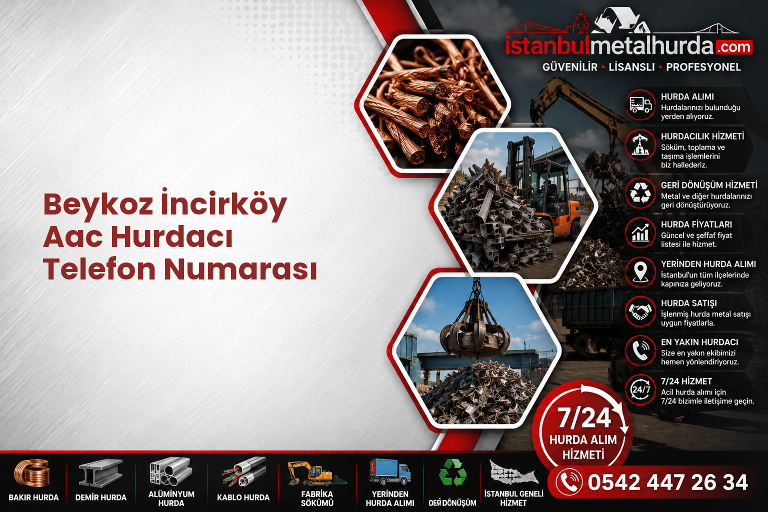 Beykoz İncirköy Aac Hurdacı Telefon Numarası