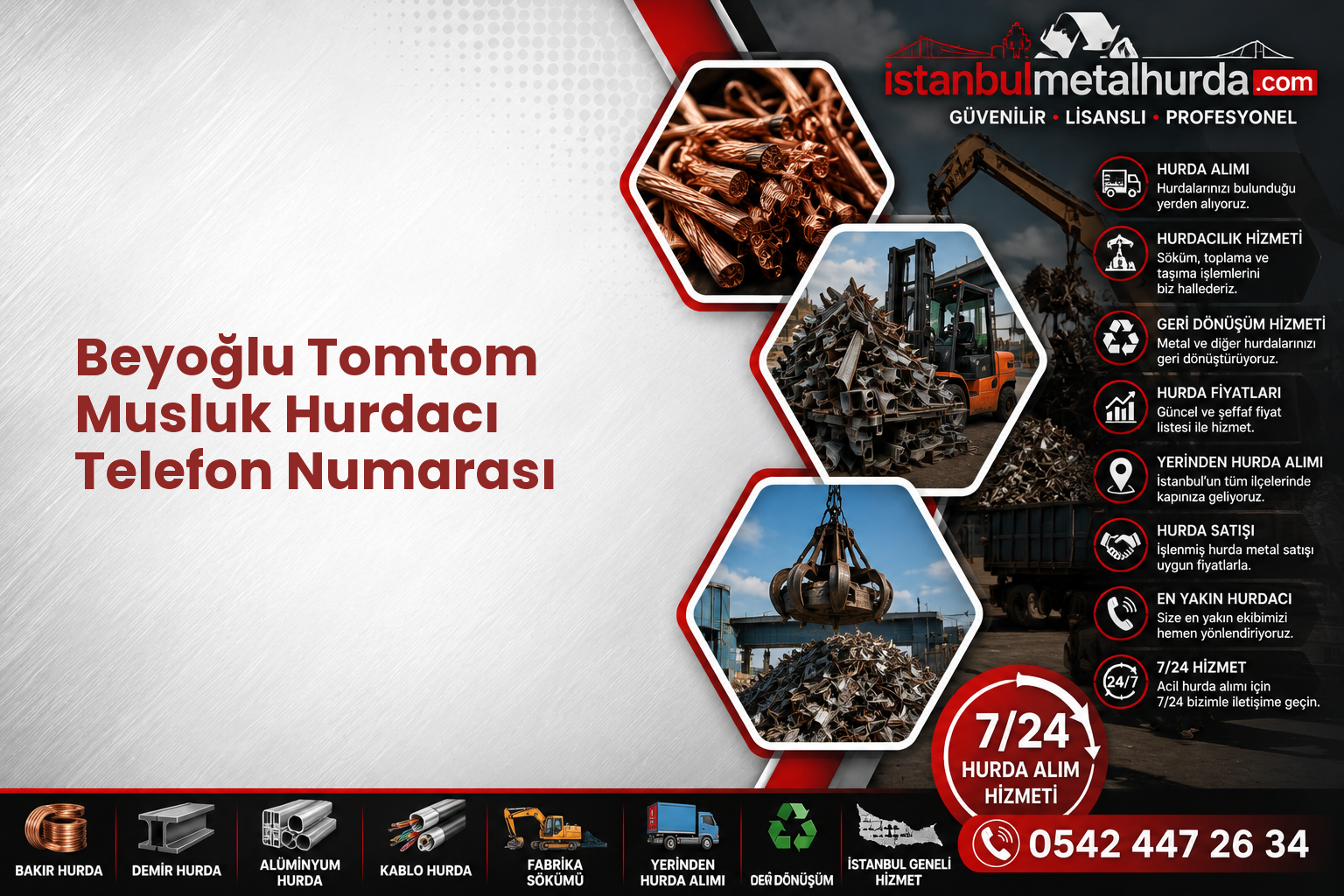 Beyoğlu Tomtom Musluk Hurdacı Telefon Numarası