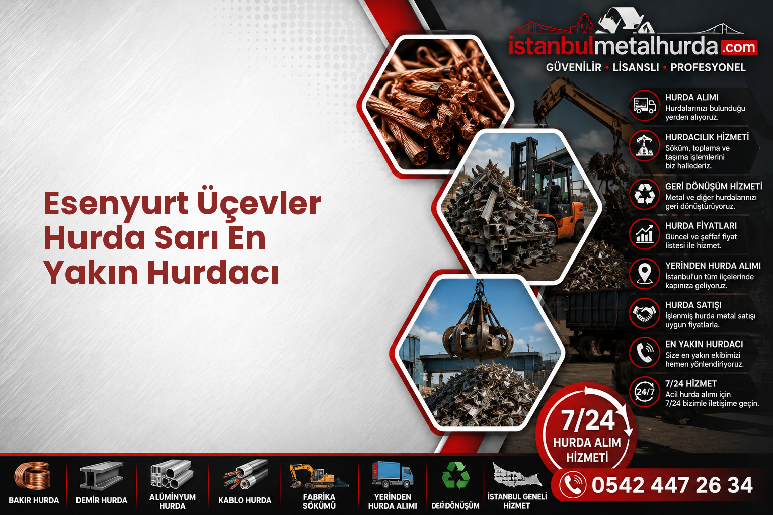 Esenyurt Üçevler Hurda Sarı En Yakın Hurdacı