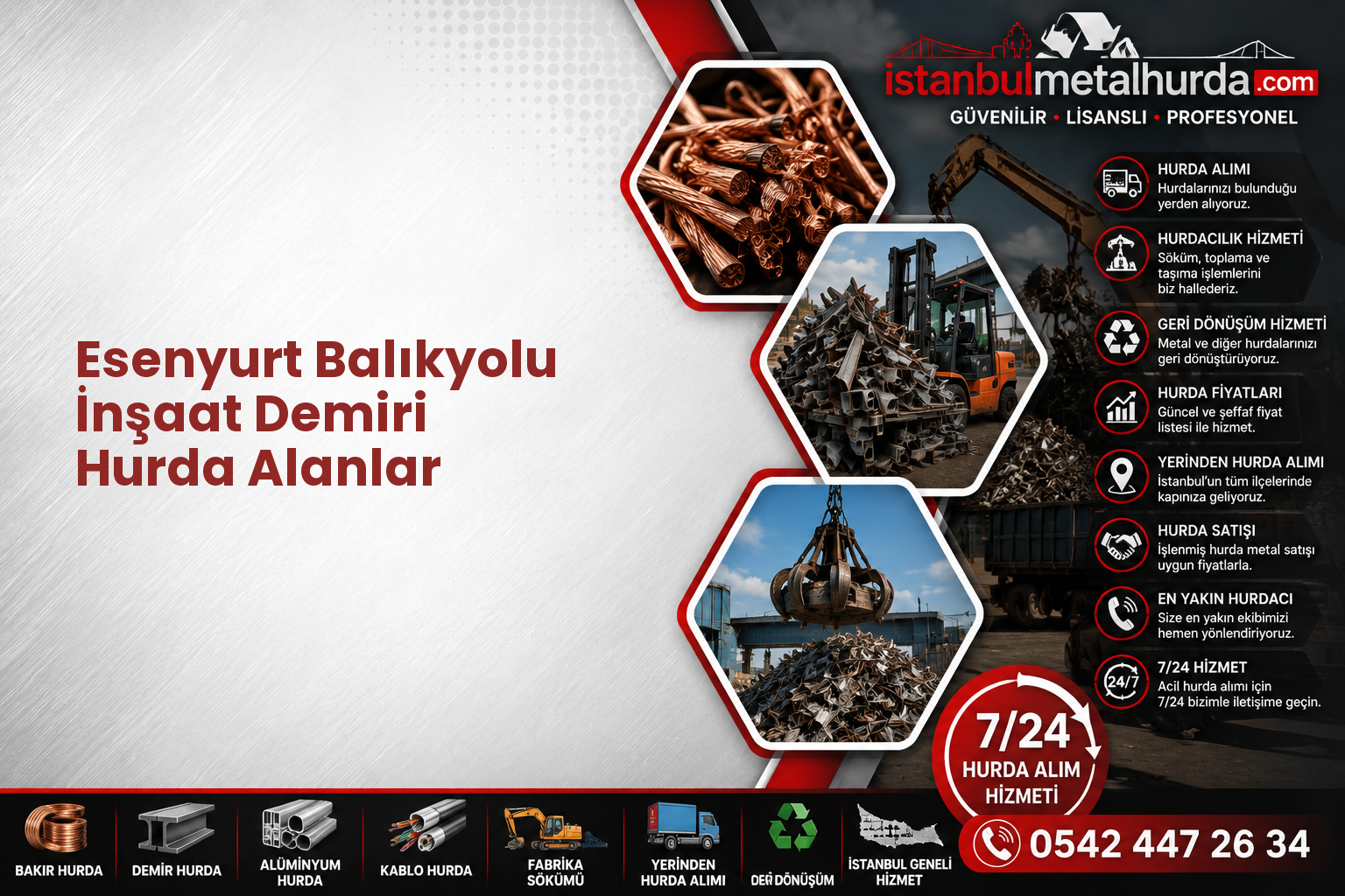 Esenyurt Balıkyolu İnşaat Demiri Hurda Alanlar