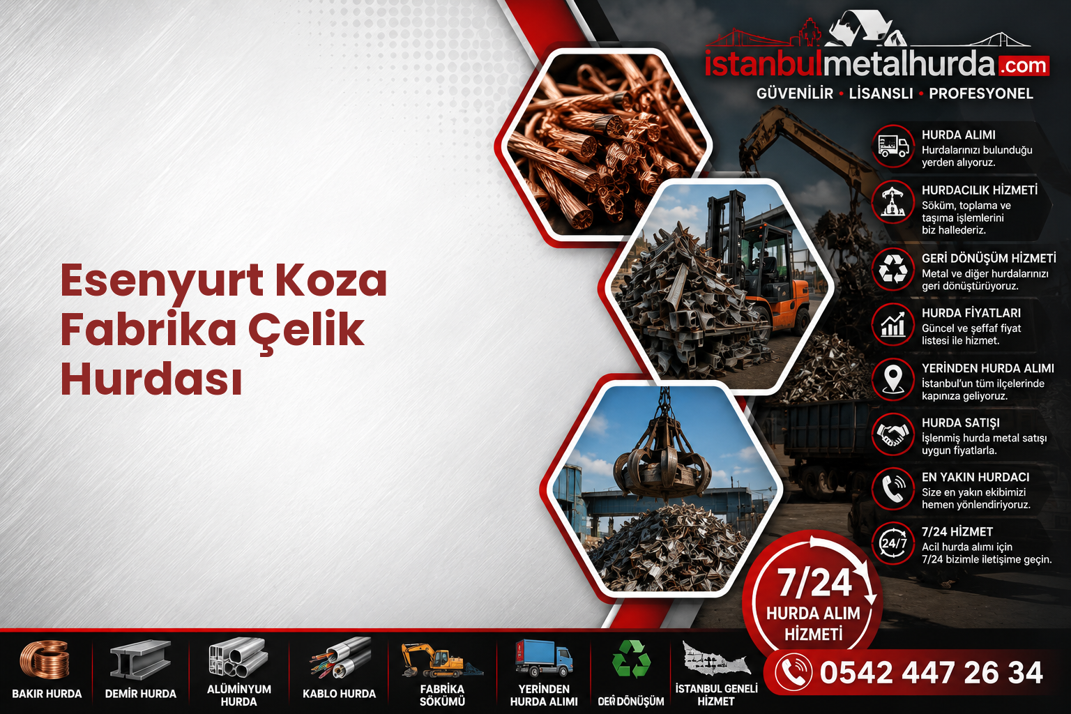 Esenyurt Koza Fabrika Çelik Hurdası