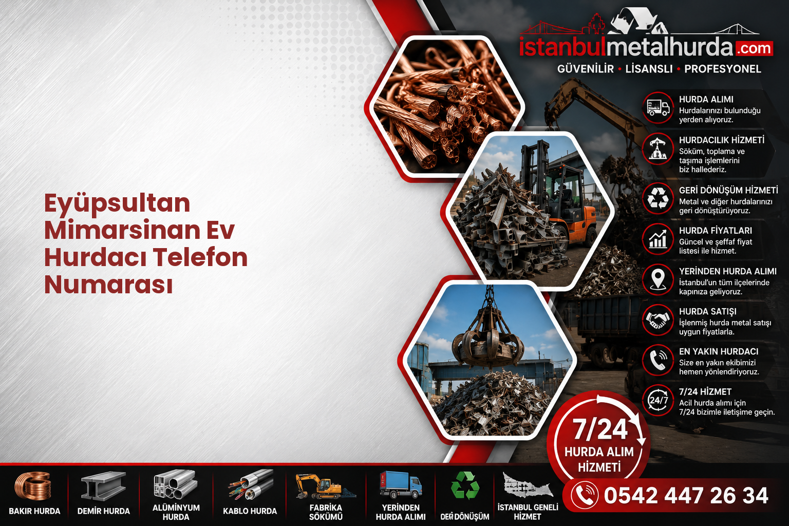 Eyüpsultan Mimarsinan Ev Hurdacı Telefon Numarası