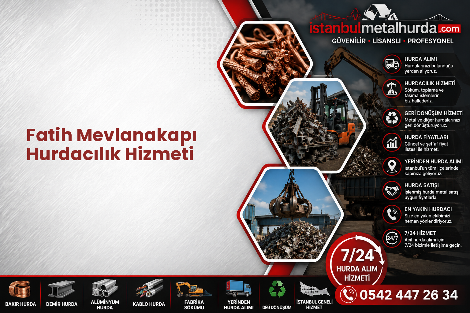 Fatih Mevlanakapı Hurdacılık Hizmeti