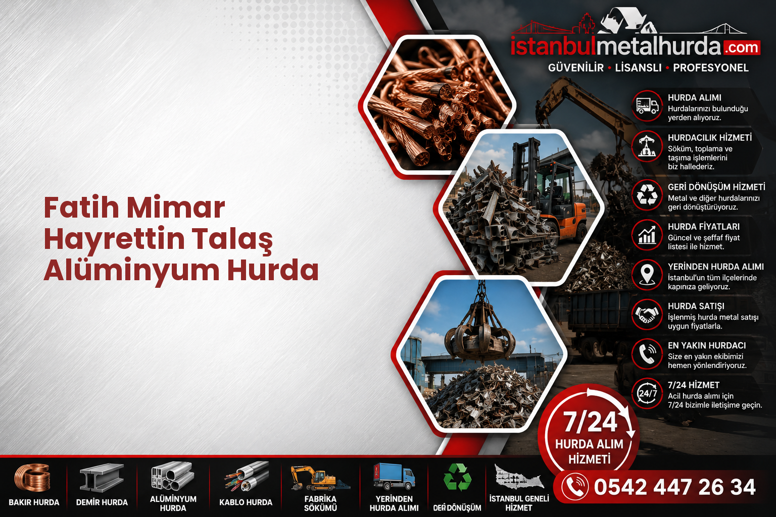 Fatih Mimar Hayrettin Talaş Alüminyum Hurda