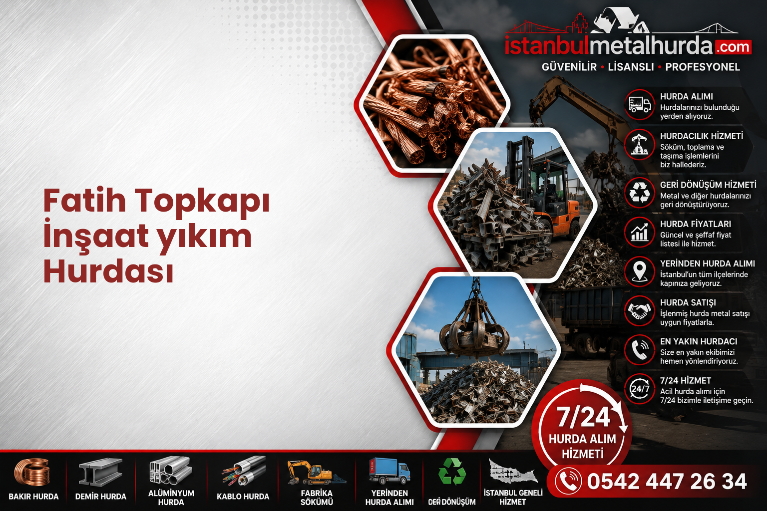 Fatih Topkapı İnşaat yıkım Hurdası