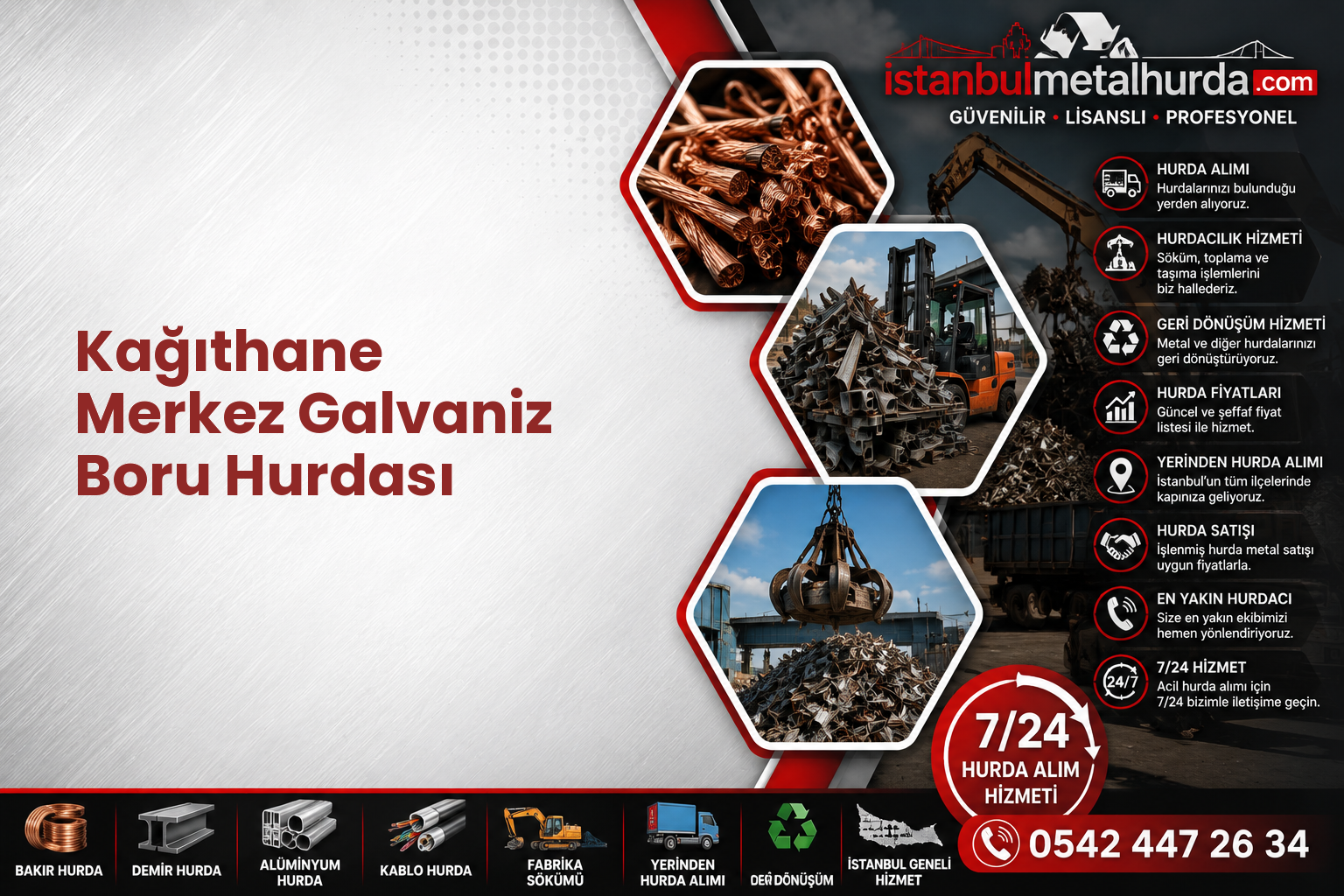 Kağıthane Merkez Galvaniz Boru Hurdası