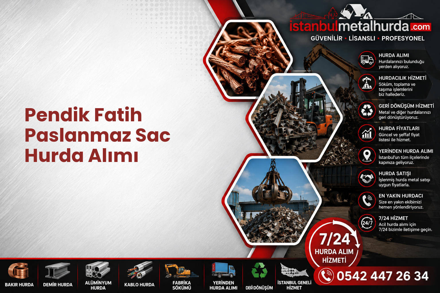 Pendik Fatih Paslanmaz Sac Hurda Alımı