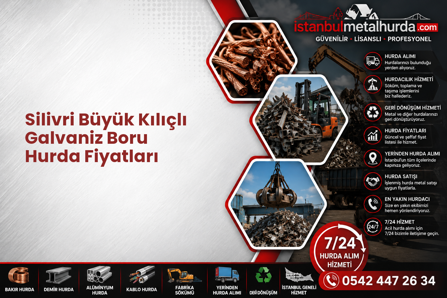Silivri Büyük Kılıçlı Galvaniz Boru Hurda Fiyatları