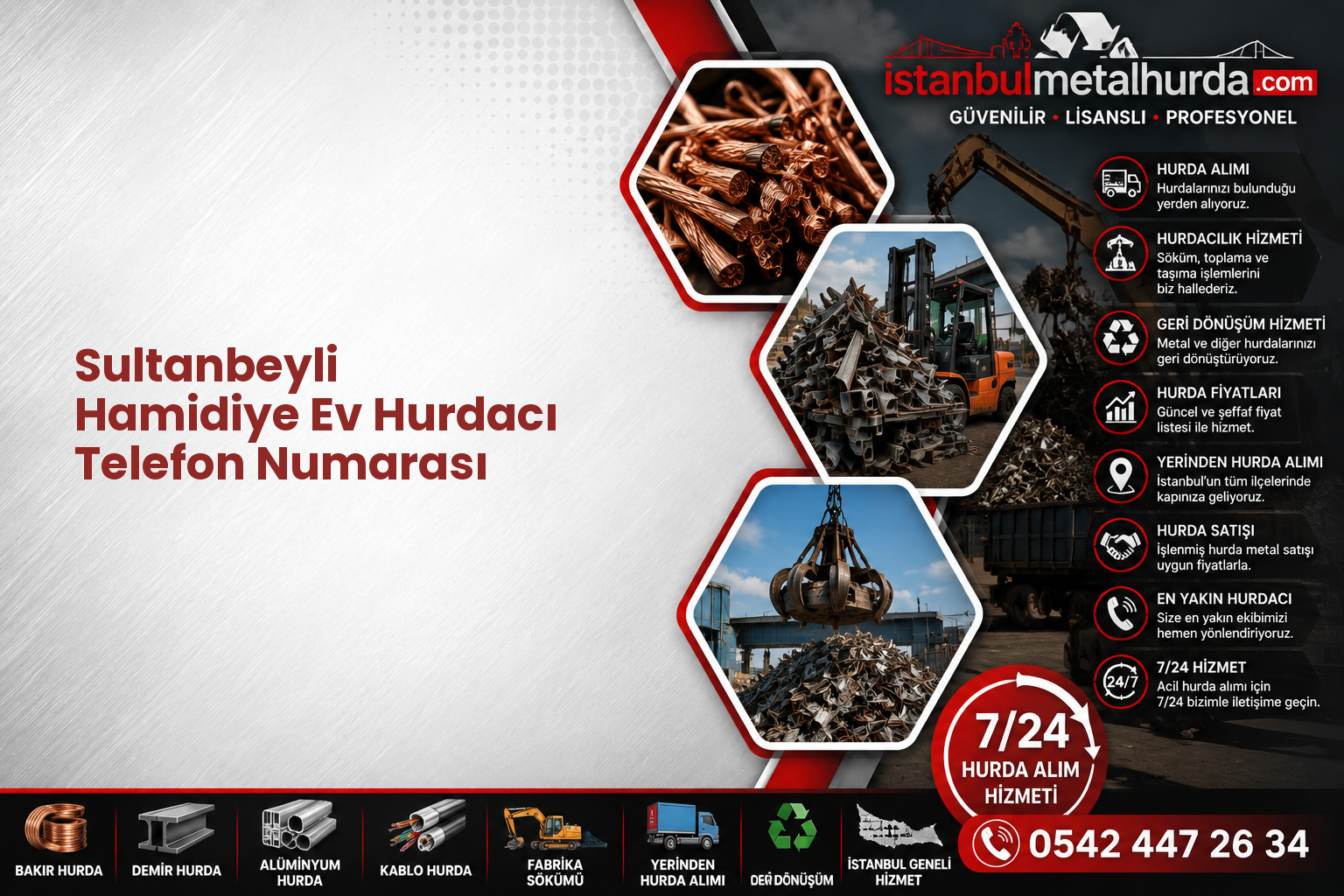 Sultanbeyli Hamidiye Ev Hurdacı Telefon Numarası