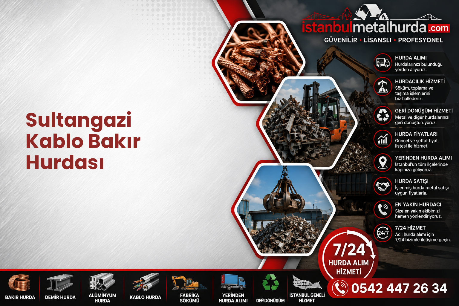 Sultangazi Kablo Bakır Hurdası